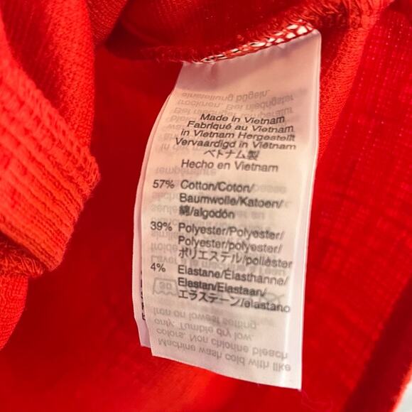 J Crew Cotton Button Down Tie Front Short Sleeve Shirt Red Women’s Size XXS - Picture 6 of 9